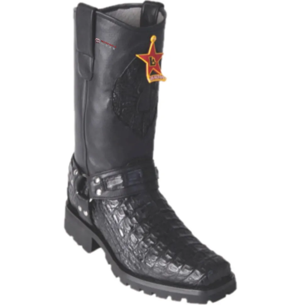 Men’s Los Altos Smooth Caiman Biker Boots
