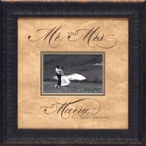 Mr & Mrs Photomat: Framed with Glass
