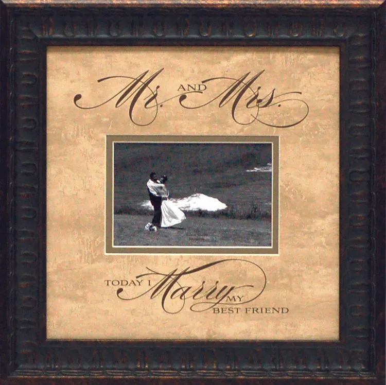 Mr & Mrs Photomat: Framed with Glass