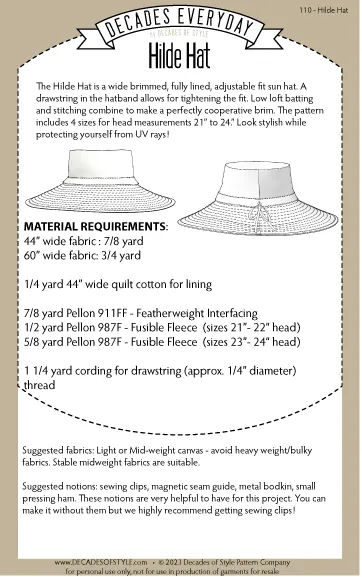 No. 110 -  Hilde Hat