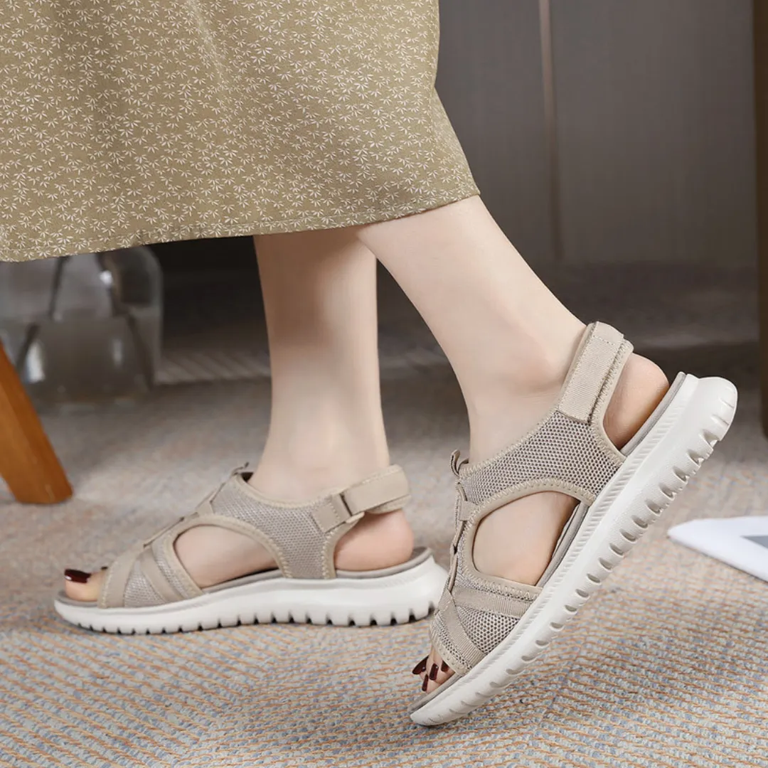 OCW Women Orthopedic Sandals Comfortable Soft Sole Velcro Strap Summer Beach Sandals