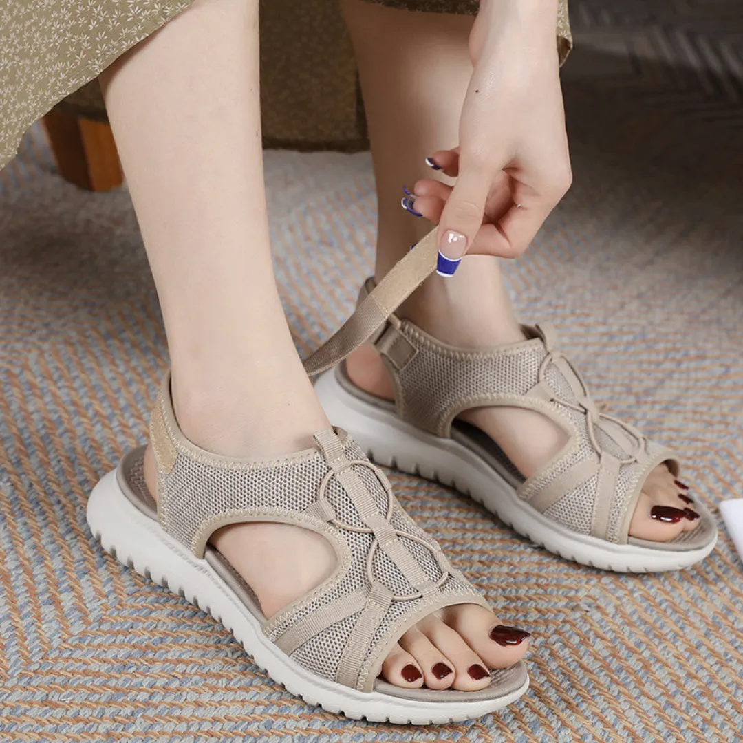 OCW Women Orthopedic Sandals Comfortable Soft Sole Velcro Strap Summer Beach Sandals