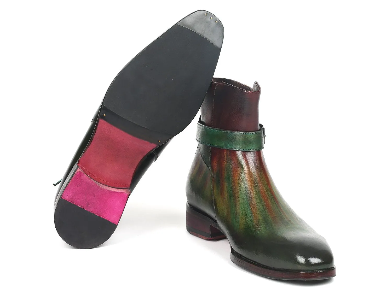 Paul Parkman Unique Green Jodhpur Boots