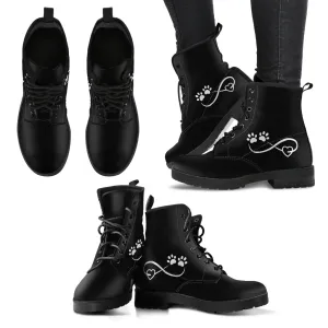 Paw Prints Infinity Women's Eco-Friendly Leather Boots