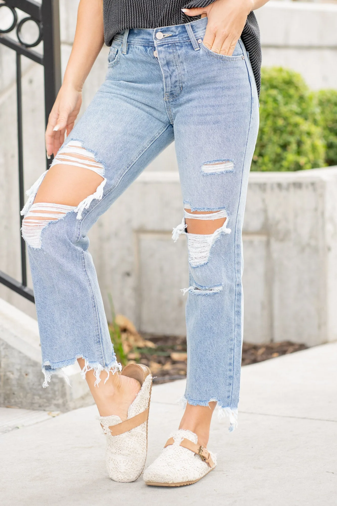 Rania High Rise Straight Leg Jeans