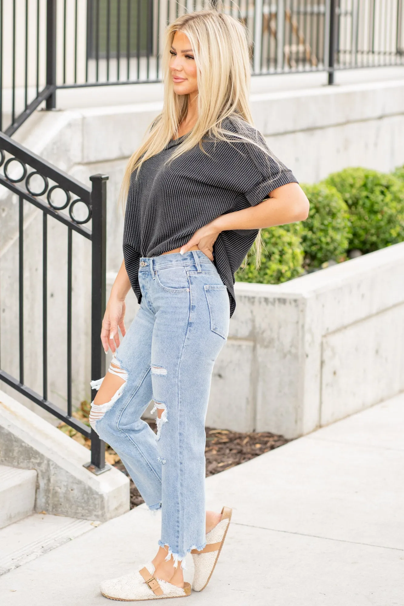 Rania High Rise Straight Leg Jeans