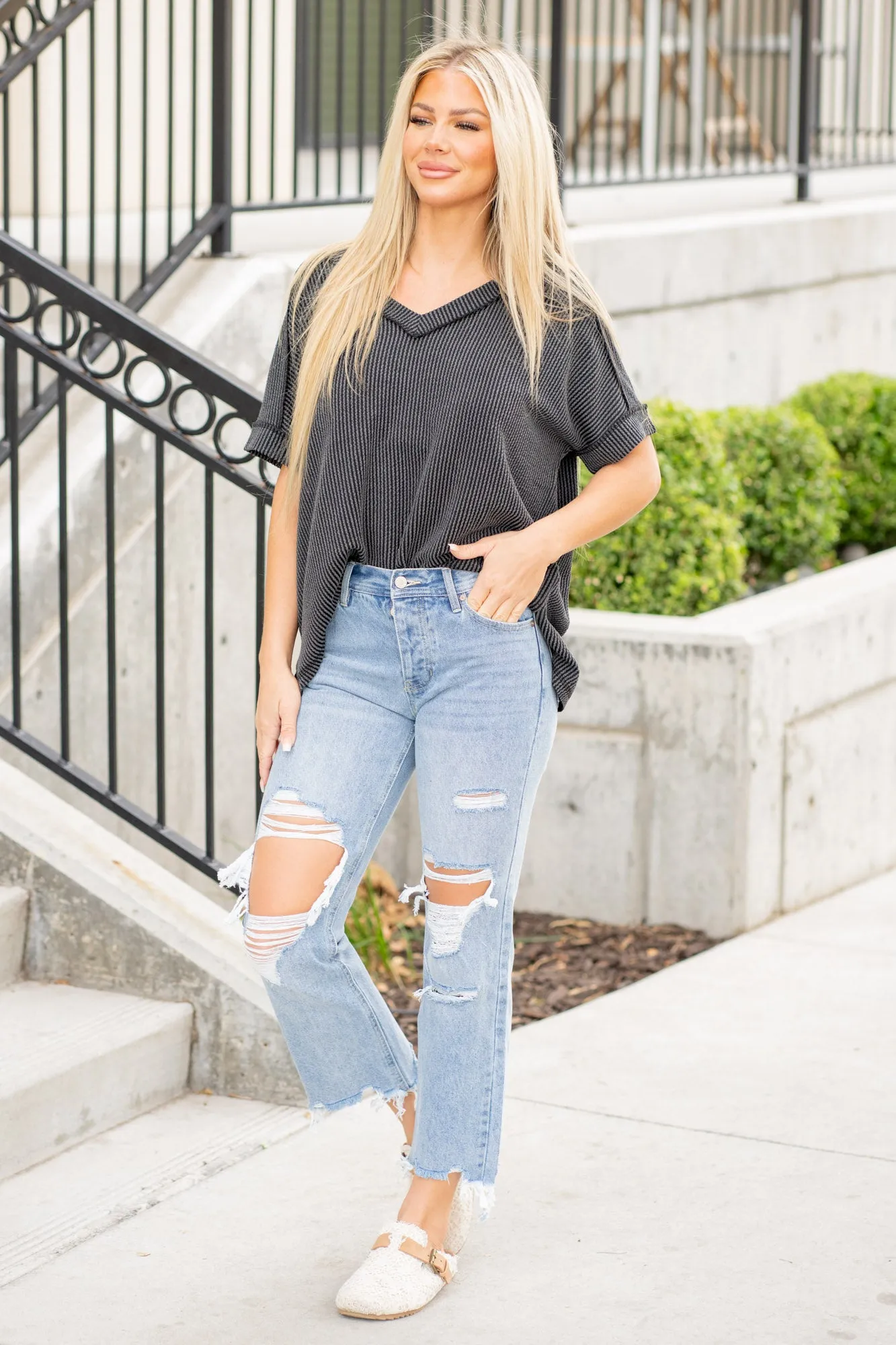 Rania High Rise Straight Leg Jeans