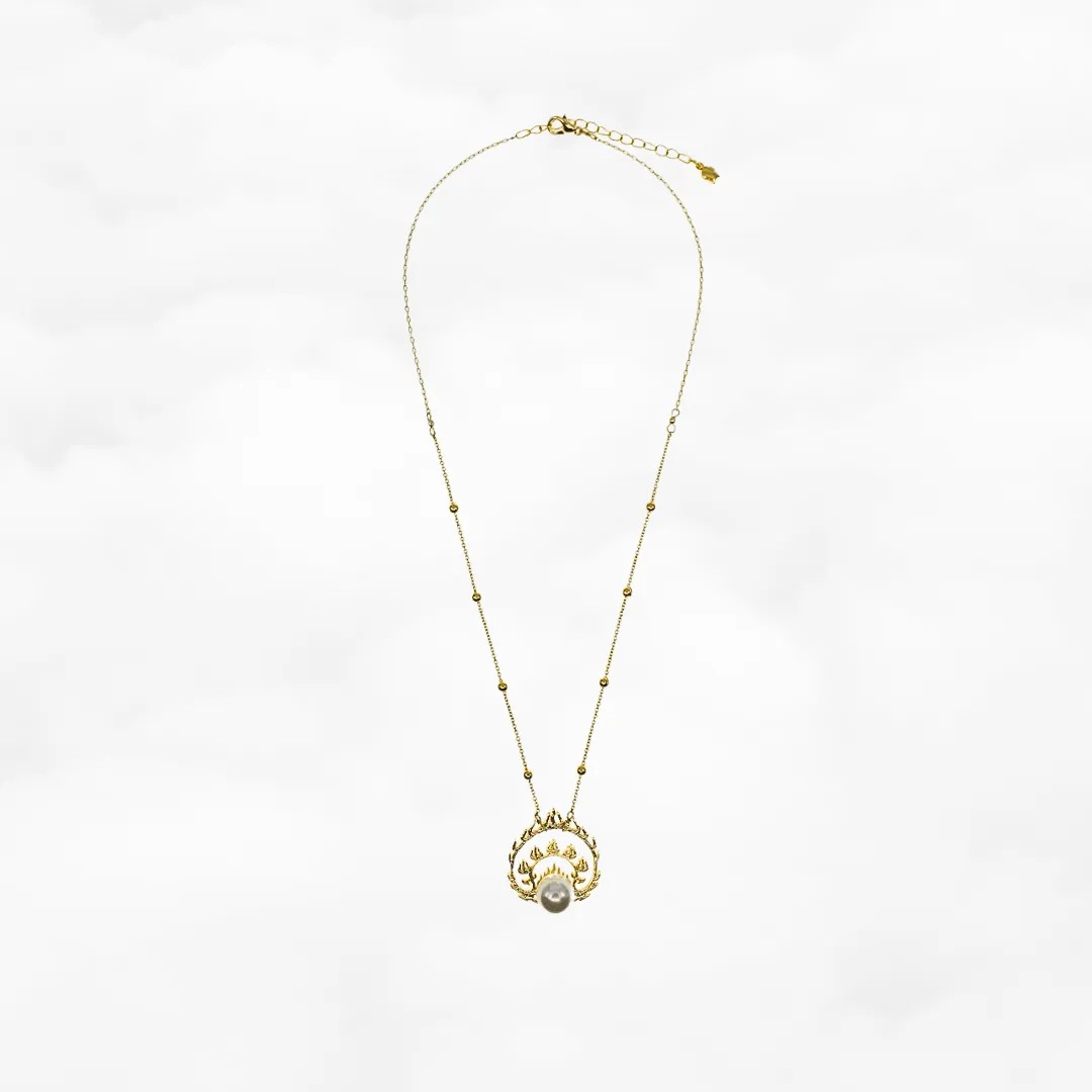 Sacred Fire Necklace Gold