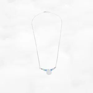 Silver Centered Quartz Necklace