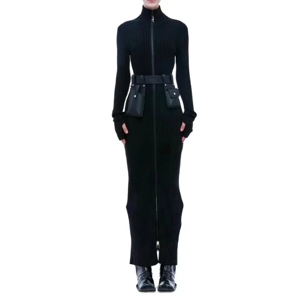 Stand Collar  Dress