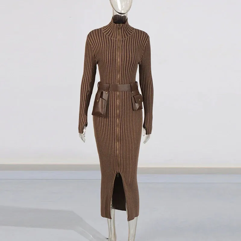 Stand Collar  Dress