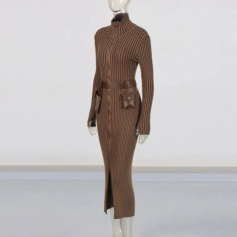 Stand Collar  Dress