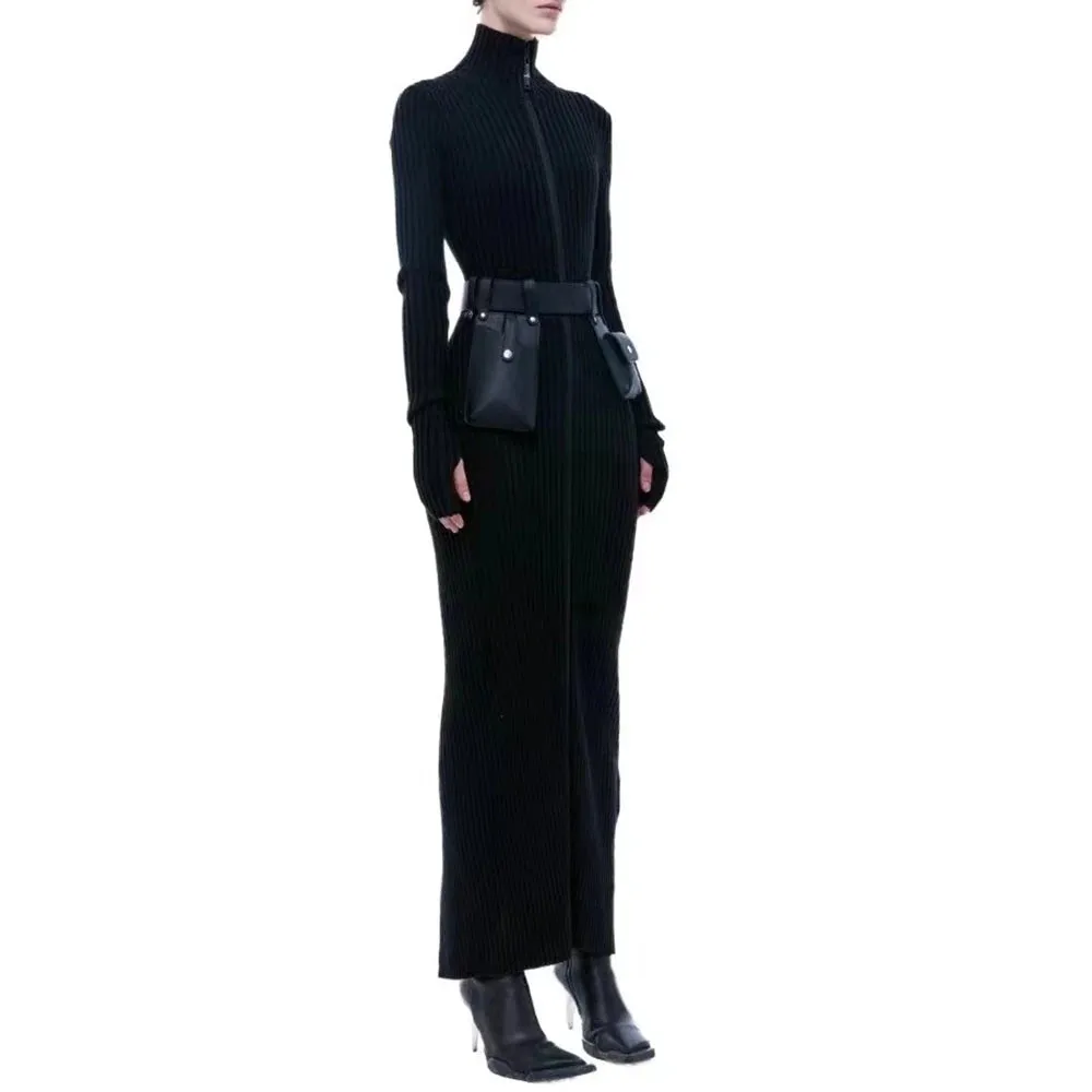 Stand Collar  Dress