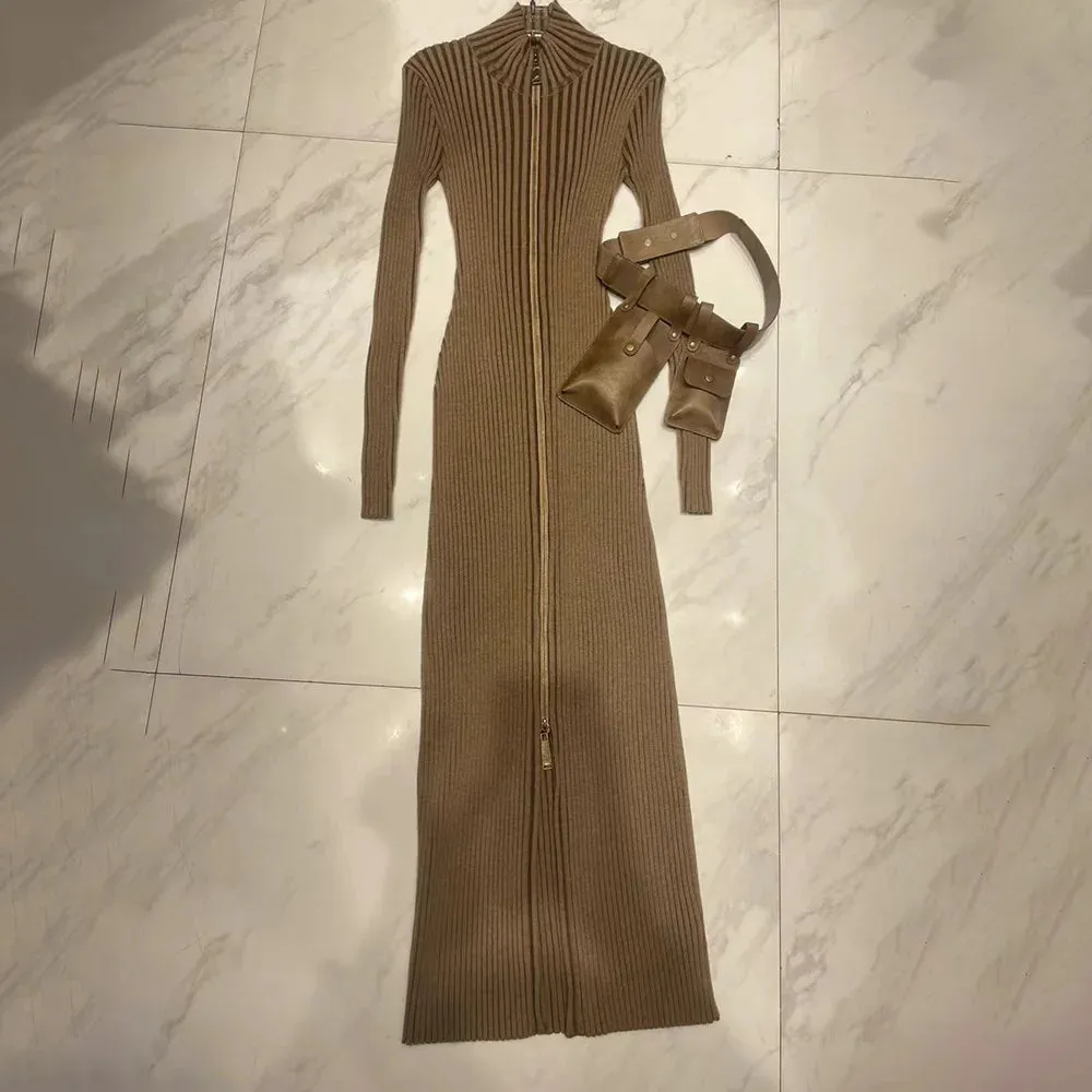 Stand Collar  Dress