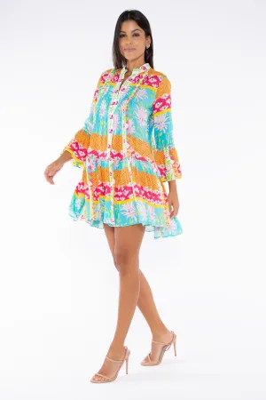 STYLIANOS DRESS- CAPRI FLOWERS IN SPRING