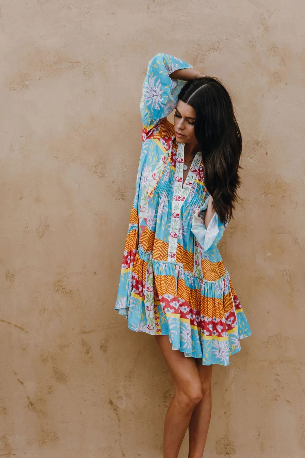 STYLIANOS DRESS- CAPRI FLOWERS IN SPRING