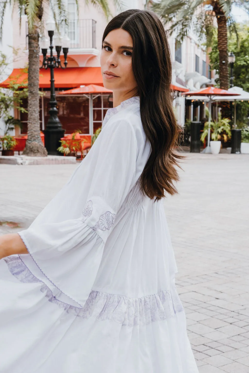 STYLIANOS DRESS - SOLID WHITE