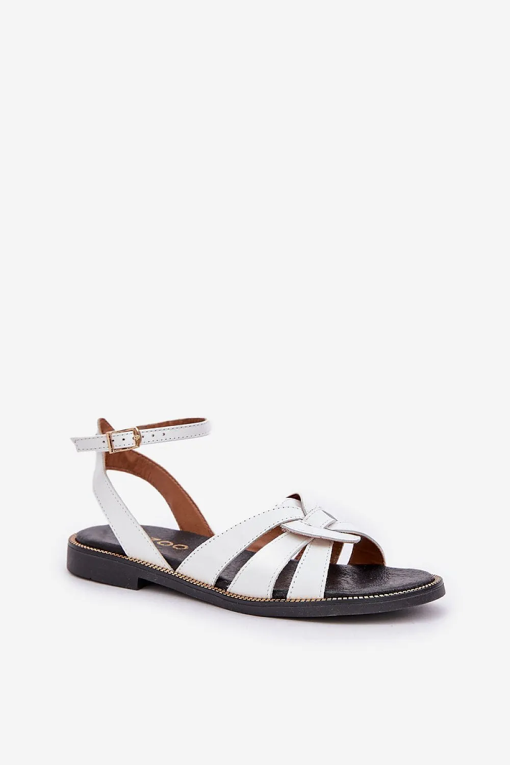 Stylish natural leather sandals