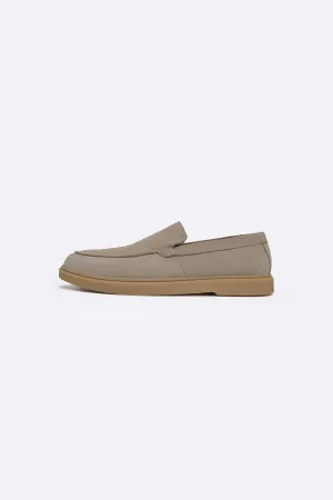 SUEDE LEATHER SLIP-ON LOAFERS