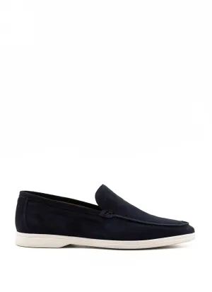 Summer loafer in navy suede
