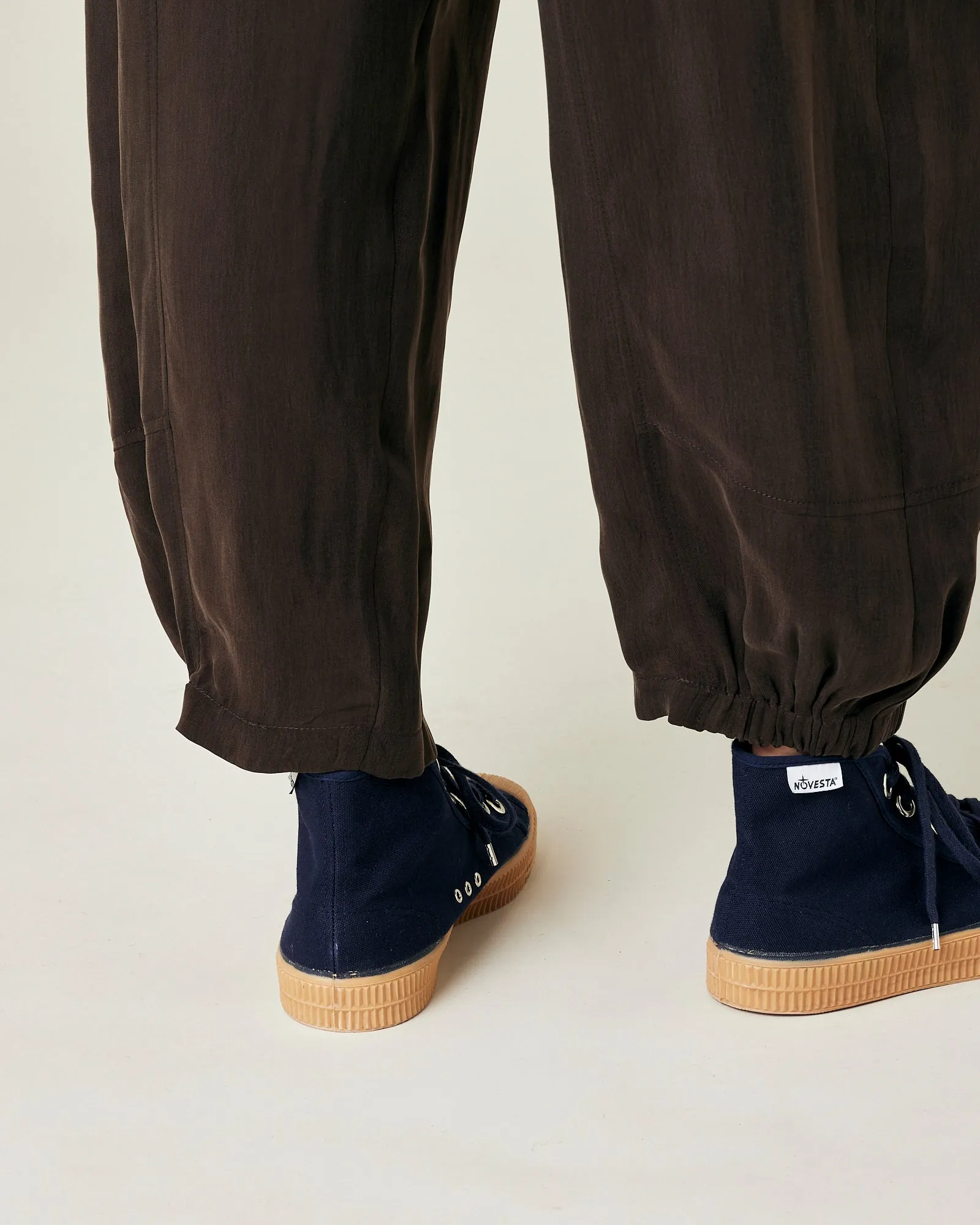 Sylvie Espresso Cupro Trouser