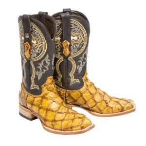 TANNER MARK MEN'S EXOTIC LEATHER Monster Fish Orix Cowboy Boots
