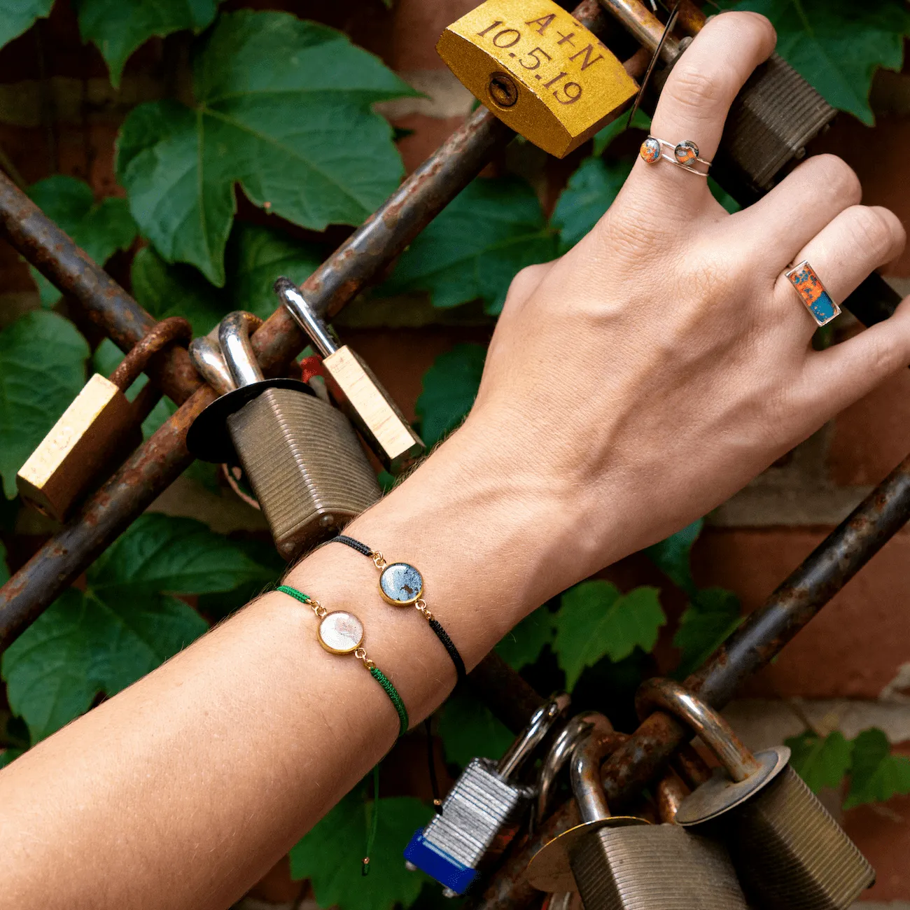 Taylor Bracelet | Gold | Aqua