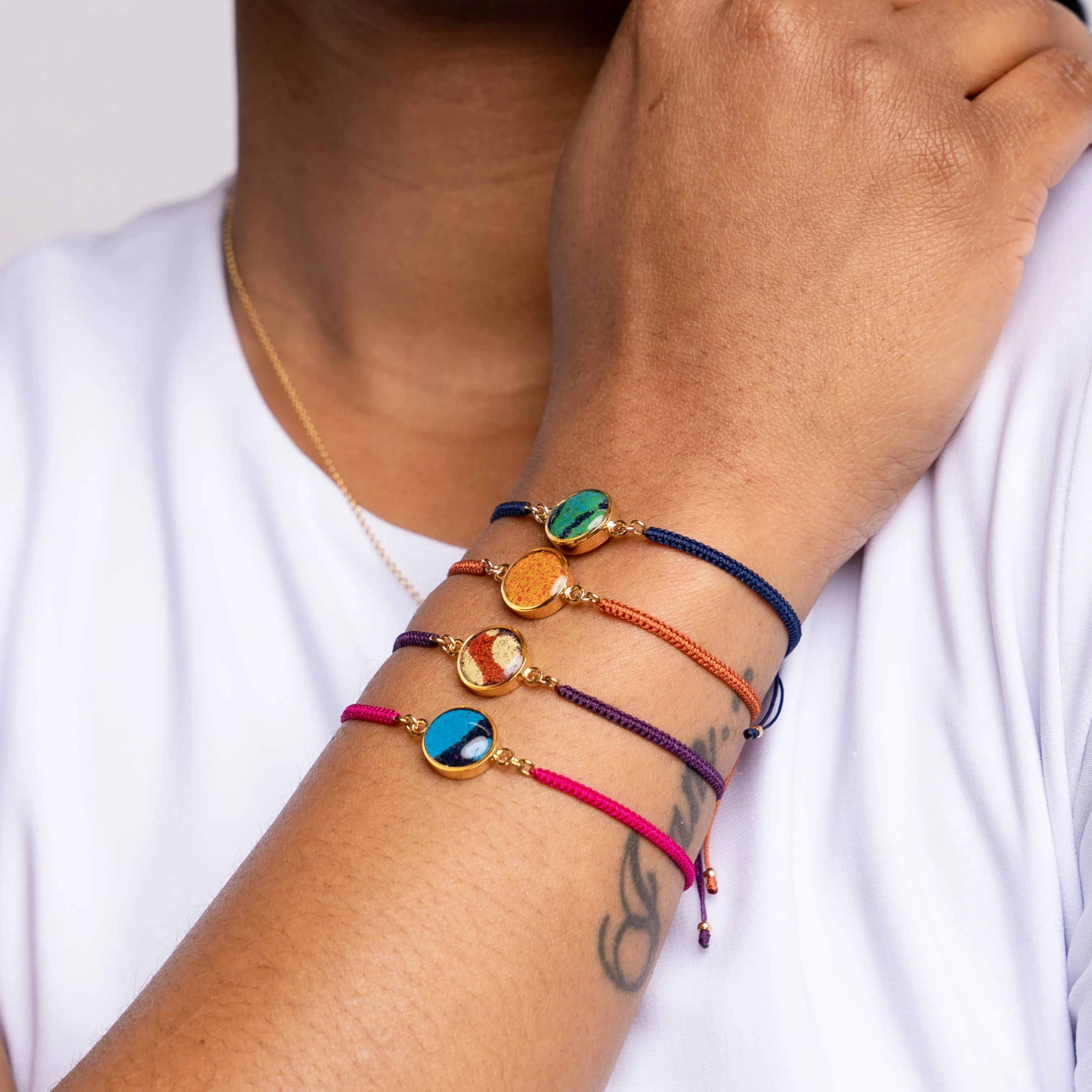 Taylor Bracelet | Gold | Hot Pink