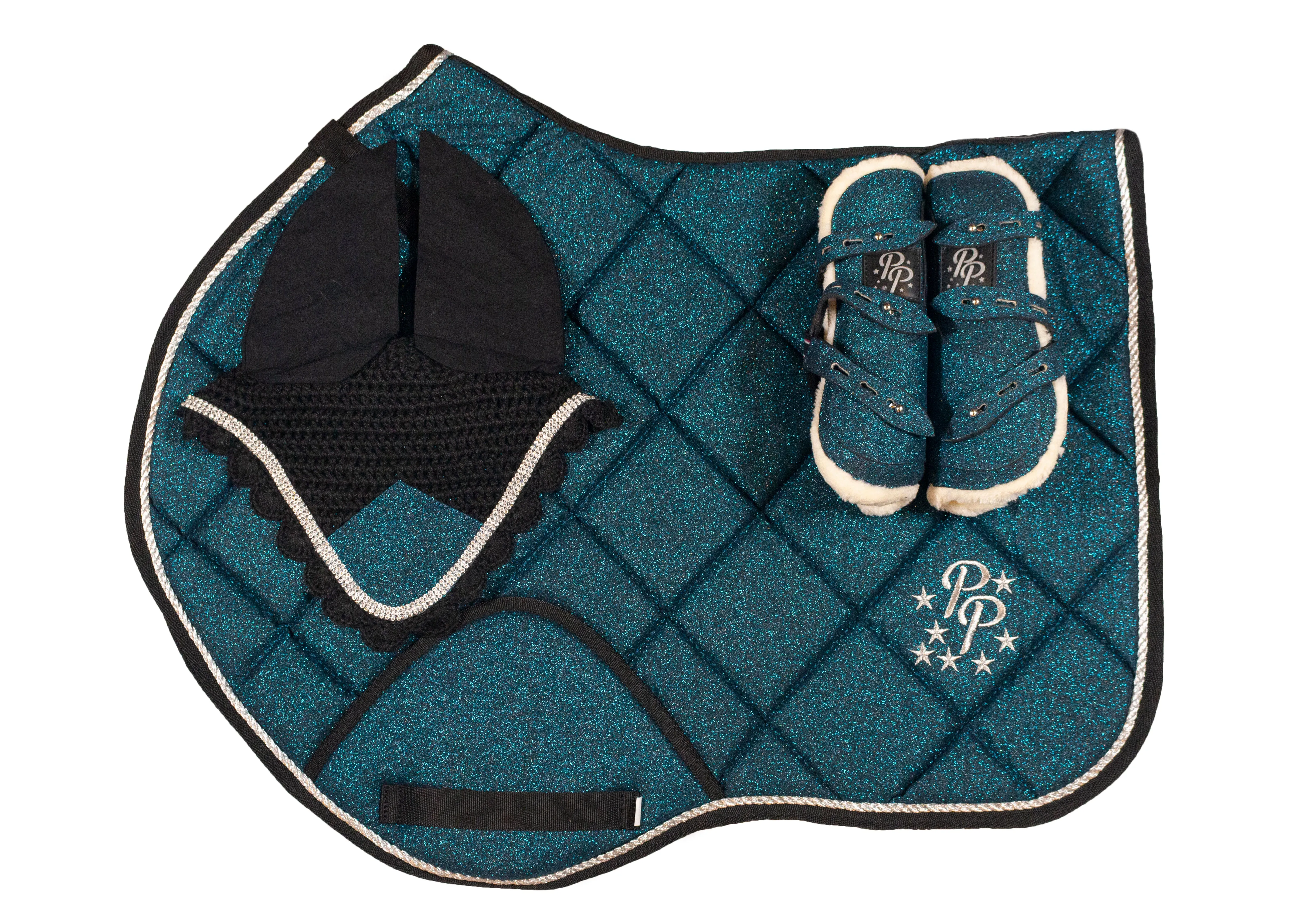 Teal Glitter Jump Set