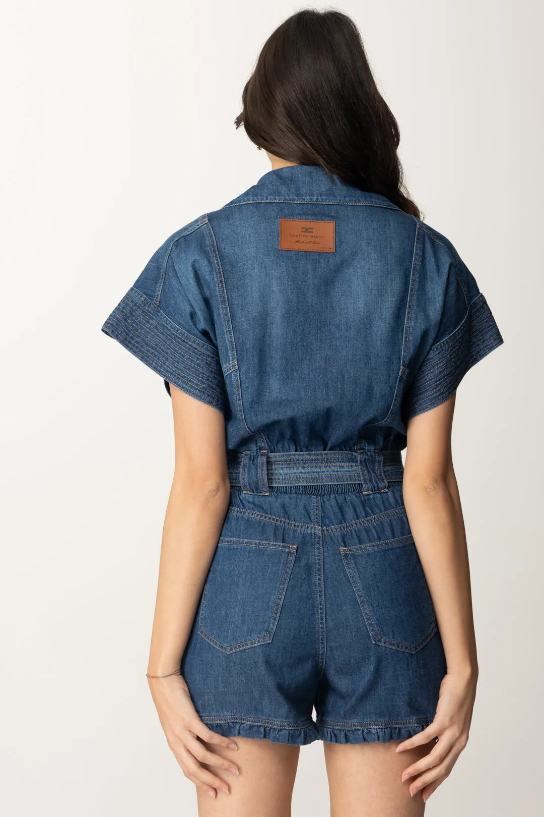 Tuta In Jeans con Cintura