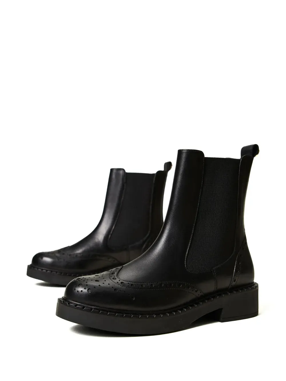TWINSET 40mm leather Chelsea boots
