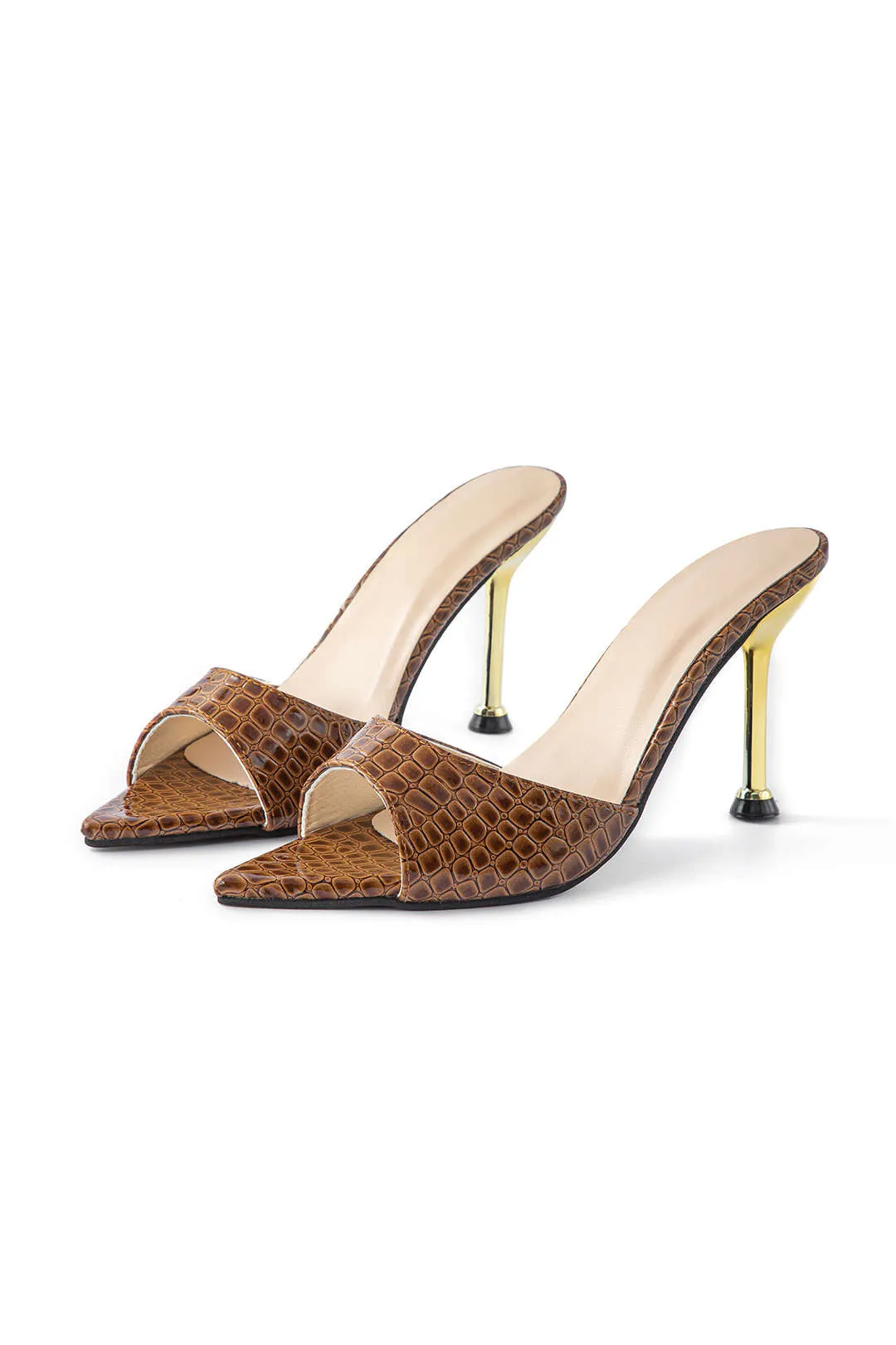 Vanora - Minimalist Strapless Style Woman's High heeled Sandals