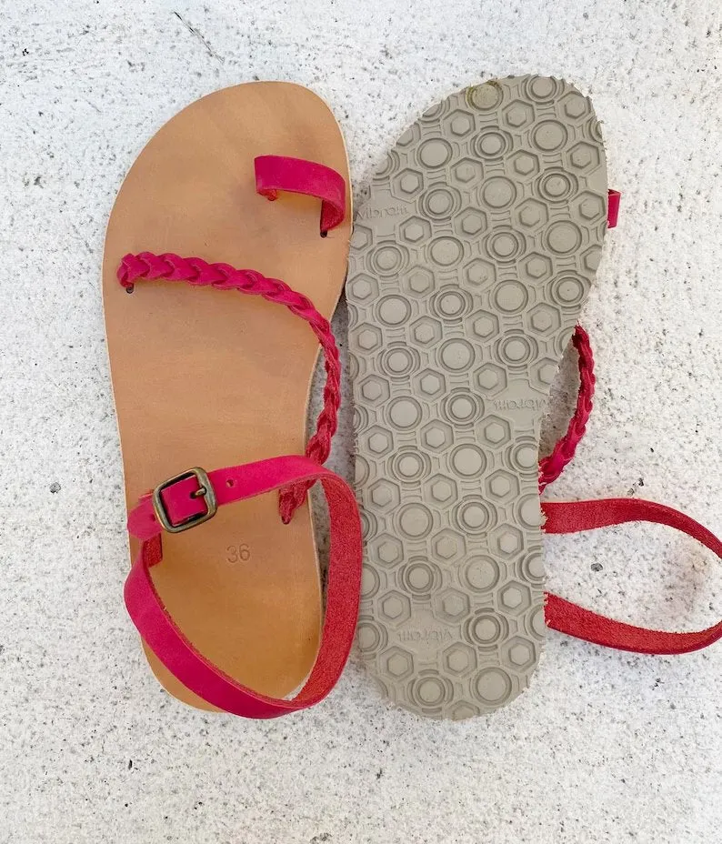 Vibram braided barefoot sandals