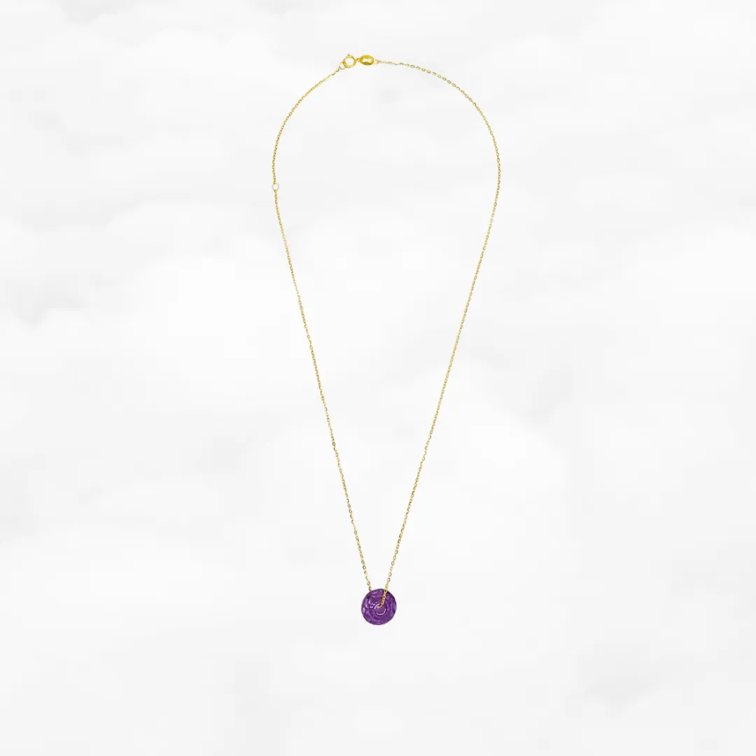 Vintage Amethyst Pendant Necklace