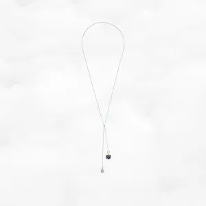 Zodiac Y Chain Necklace Silver